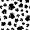 Gooseberry Leaves Black Prints Seamless Pattern