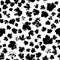 Gooseberry Leaves Black Prints Seamless Pattern