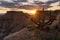 Gooseberry mesa, Utah, USA at sunset