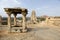 Gopuram of Virupaksha Temple from Hemakuta Hills and ruins of Hampi