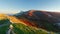 Gorbea mountain in autumn