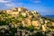 Gordes medieval village sunset view, France