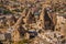 GOREME, TURKEY: Top view from the observation deck on the home, the Church and the cliffs