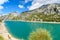 Gorg Blau Lake on Mallorca - beautiufl blue lagoon