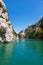 Gorge du Verdon canyon river in south of France