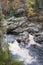 Gorge on the Findhorn River at Moray in Scotland.