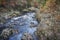 Gorge on the Findhorn River at Moray in Scotland.