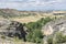 Gorge of the Hoces del Rio Riaza in Montejo de la Vega Segovia, Spain