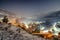 Gorge of Iskar river near Tserovo, Bulgaria - night view