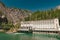 Gorge Powerhouse hydroelectric power plant along the Skagit River in North Cascades National Park