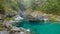 Gorge on the stunning caples river in new zealand