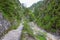 Gorge with torrent and hiking path near Berchtesgaden in Germany