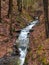 Gorge waterfall from heavy winter runoff by Owasco Lake NYS series 1