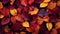 Gorgeous autumn leaves in a natural woodland setting, a vibrant burst of seasonal color and tranquility, perfect for fall-themed