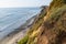 Gorgeous California coastal beach background endless sea