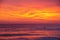 Gorgeous California Pacific ocean sunset spectacular turning the sea the color of dreams