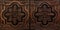 Gorgeous closeup amazing luxury view of textured detailed, dark brown ceiling tiles background