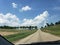 Gorgeous clouds on a country road