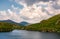 Gorgeous cloudscape over the Capra lake