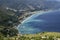 Gorgeous coastline with scenic view of the cristal blue ocean in Taormina in Sicily