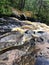 Gorgeous colorful waterfall in Wisconsin