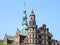 Gorgeous decorated tower and facade of Kronborg in Helsingor