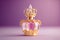 Gorgeous Designe Attractive and Stylish Purple Color Luxury Perfume Bottle AI Generative
