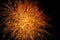 Gorgeous fireworks display on dark background