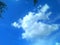 Gorgeous Fluffy White Clouds Ascending In Louisiana Sky