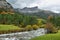 Gorgeous forest in Hecho Valley, Aragonese pyrenees, Huesca province, Spain