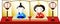 Gorgeous Gradation Japanese cute Hina dolls