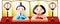 Gorgeous Gradation Japanese Hina dolls