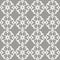 Gorgeous gray and white damask pattern with ornate, stylized flowers in symmetrical vector design, perfect