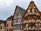 Gorgeous half-timbered house skyline in historic Limburg