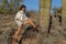 Gorgeous Hispanic Model Poses Topless In The Arizona Desert