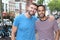 Gorgeous interracial proud gay couple