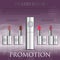 Gorgeous lipstick tube set mockup. Fashion cosmetic ads. Brand g