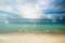 Gorgeous marine background, blurred image with sun glares