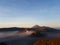 Gorgeous Mount Bromo volcano in fog in the morning