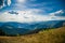 gorgeous mountains image, magnificent alandscape in the Carpathians, morning sunlight on the slope of mountain, Europe travel,