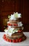 Gorgeous naked wedding cake