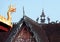 Gorgeous Old Roof with Naga Sculptures of Wat Si Saket Buddhist Temple in Vientiane, Laos