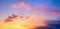 Gorgeous Panorama twilight sky and cloud at morning background image