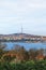 The gorgeous panoramic view of Uskudar Coastline Bosphorus from the Topkapi Palace. Istanbul - Turkey