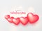 Gorgeous pink hearts, valentine`s day background