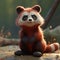 Gorgeous Pixar-style Red Panda In 8k+uhd