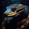 Gorgeous portrait of the snake. Stunning photorealistic illustration with realistic RIM lighting