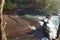 Gorgeous red sand beach maui Volcano rocks waves Turquoise ocean water