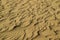 Gorgeous sand ripple pattern on the sand dune of Huacachina desert, Ica, Peru