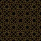 Gorgeous Seamless Arabic Pattern Design. Monochrome Gold Wallpaper or Background